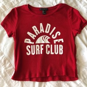 NWOT surfer crop top